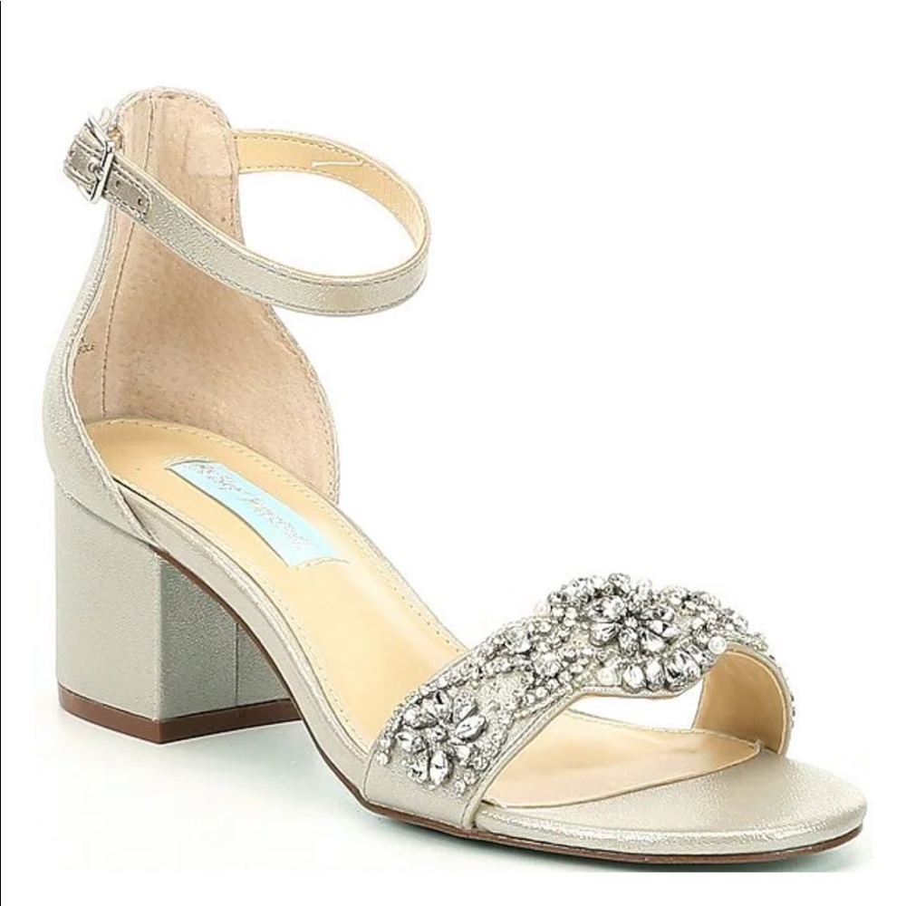 Betsey Johnson Blue Block Heel